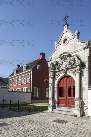 The small beguinage O. L. V. Ter Hooyen, Our Lady of Hooie, Our-Lady Ter Hooyen in Ghent, Belgium,