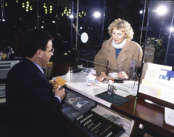 DEU, Germany: The historical slides from the times 80-90s events and persons from politics,