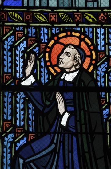 Stained glass windows of Saint-Lazare Cathedral, Autun, Département Saône-et-Loire, Region
