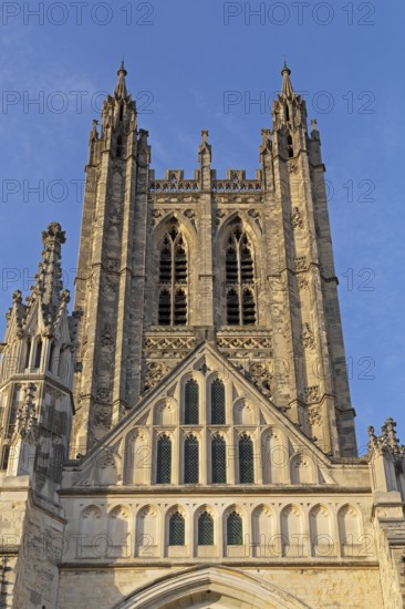 Tower, Cathedral, Canterbury, Kent, England, United Kingdom, Europe