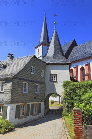 The fortified church Zum Heiligen Geist in Grafengehaig. It is one of the best-preserved and oldest