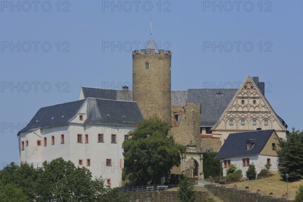Scharfenstein Castle, Drebach, Ore Mountains, Saxony, Germany, Europe