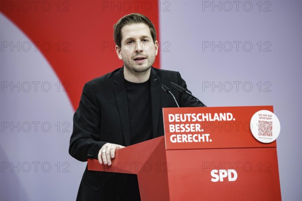Kevin Kuehnert, SPD-Generalsekretaer, aufgenommen im Rahmen des Bundesparteitages der
