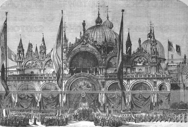 Funeral, transfer of the remains of Daniele Manin, 13 May 1804 to 22 September 1857, to Venice in