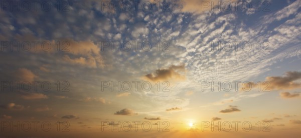 Beautiful dramatic scenic sunset sky background