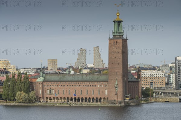 Stockholms Stadshus City Hall, Riddarfjärden, Stockholm, Sweden, Europe