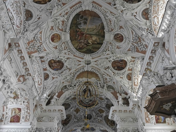 Interior of the collegiate church of Speinshart Monastery, abbey of the Premonstratensian Order,