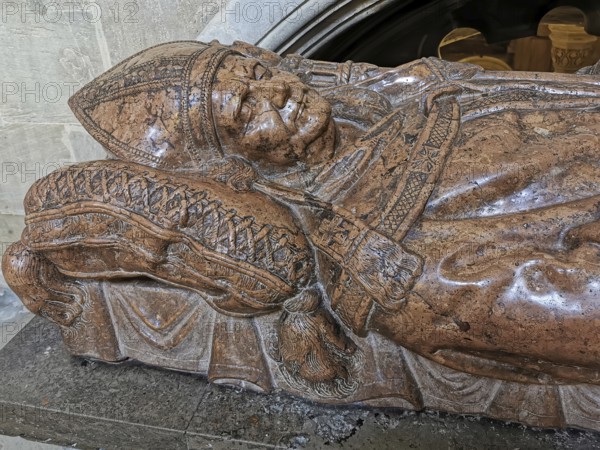 Bishop's tomb, Cathedral of St Peter and St George, Bamberg Cathedral, Bamberg, Upper Franconia,