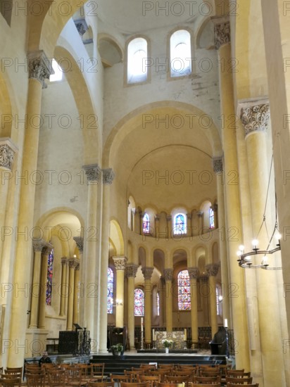 Clermont Ferrand. Romanesque church of Notre Dame du Port. Puy de Dome department. Auvergne Rhone