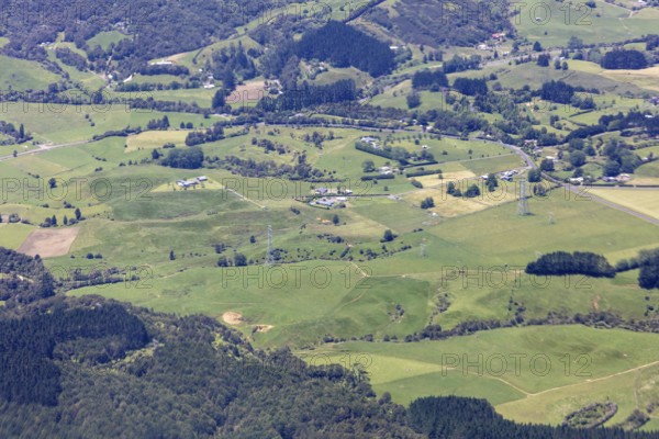 Flug von Christchurch nach Auckland, Neuseeland