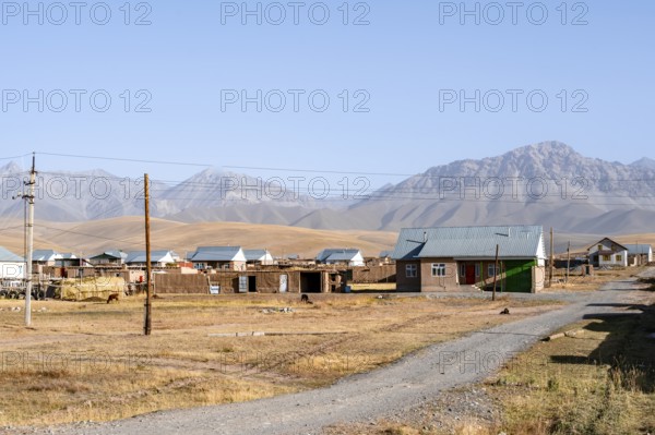 Sary Mogul village, high mountains, Alay district, Kyrgyzstan, Asia