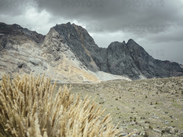 Landscape in the Andean highlands, Alto de Ticlio, Peru, South America