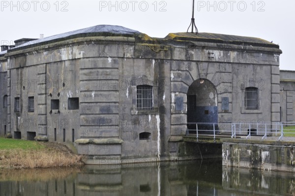 Entrance gate of Fort Breendonk, Belgium, Europe