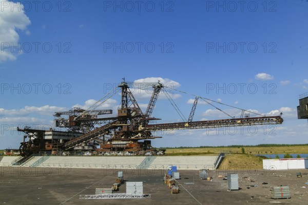 Ferropolis is an industrial museum and event venue in Gräfenhainichen, east of Dessau-Roßlau, on a