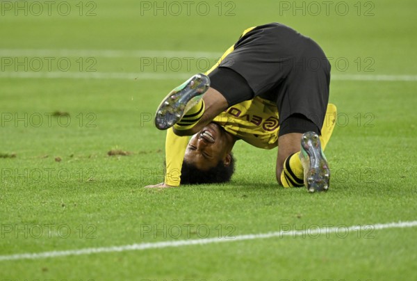 Karim Adeyemi Borussia Dortmund BVB (27) on the ground, curious, DFB Cup, MHPArena, MHP Arena