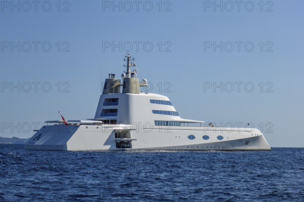 Yacht Motor yacht A built in 2008 at shipyard Blohm Voss GmbH, length 119 metres, Majorca, Spain,