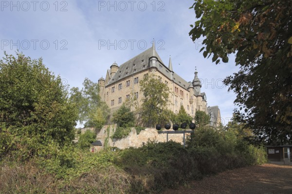 Castle built 11th century, Marburg, Hesse, Germany, Europe