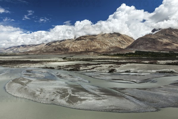 Landscape of Nubra Valley in Himalayas. Nubra valley, Ladakh, India, Asia