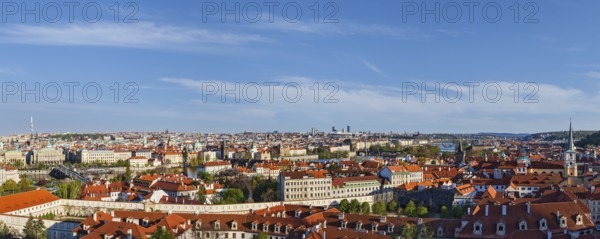 Panorama view of Prague from Prague Castle. Prague, Czech Republic, Europe