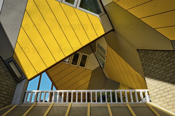 ROTTERDAM, NETHERLANDS, MAY 11, 2017: Cube houses, innovative cube-shaped houses designed by