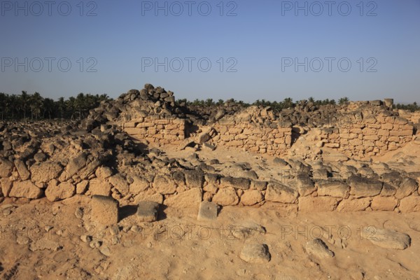 Settlement remains of the city and incense port of Al-Baleed, Unesco World Heritage Site, Salalah,