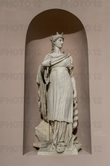 Statue at the Camera di Commercio, Chamber of Commerce, Trieste, Friuli Venezia Giulia Region,