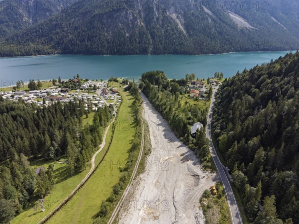 Dry riverbed, Torsäulenbach, Reutte, Ammergau Alps, Tyrol Austria, Plansee, Tyrol, Austria, Europe