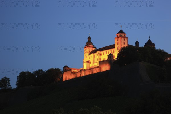 Marienberg Fortress, Würzburg, Lower Franconia, Bavaria, Germany, Europe