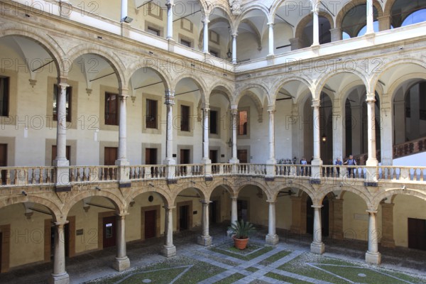 City of Palermo, Palazzo Reale, Royal Palace, also called Palazzo dei Normanni or Norman Palace, in