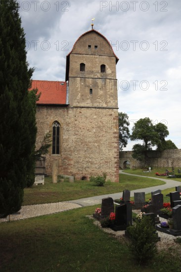 Wehrkirche Michaeliskirche, monastery church of a Benedictine monastery, built between 815 and 820,