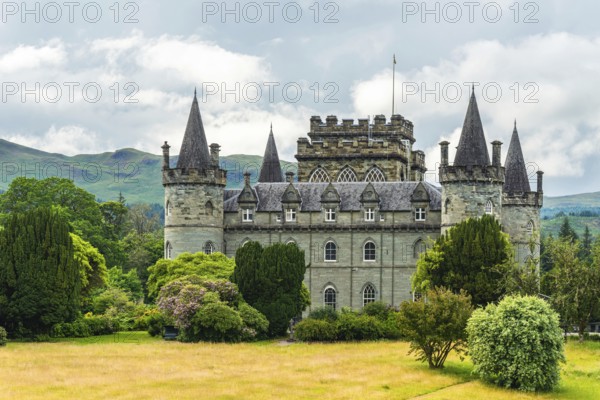 Inveraray Castle, Clan Campbell, Loch Fyne, Argyll, Scotland, UK