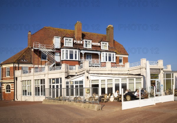 Historic Pier Hotel building, Gorleston, Norfolk, England, UK