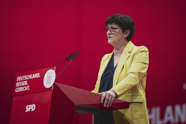 Saskia Esken, Bundesvorsitzender der SPD, aufgenommen im Rahmen des Bundesparteitags der