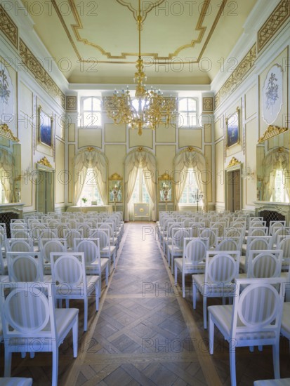 Baroque Rammenau Castle, Rammenau Castle in Rammenau near Bischofswerda in the district of Bautzen
