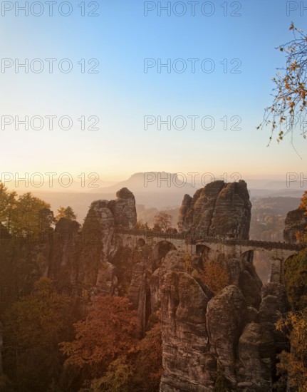 Bastei view in Saxon Switzerland