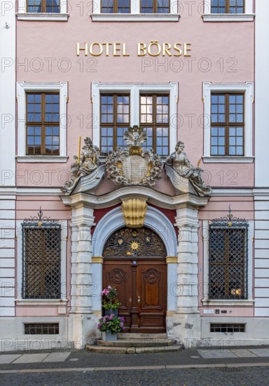 Portal of Hotel Börse, Untermarkt, Görlitz, Germany, Europe