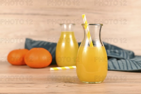 Homemade lemonade made from citrus fruits in jars