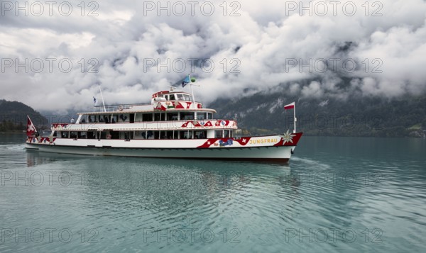 Jungfrau excursion boat, Brienz, Lake Brienz, Canton Bern, Bernese Oberland, Switzerland, Europe