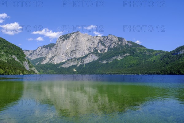 Lake Altaussee, Altaussee, back Trisslwand, Salzkammergut, Styria, Austria, Europe