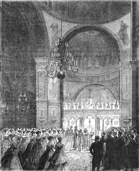 Wedding of Prince Achille Murat (1847-1895), to the Georgian Princess Salome Dadiani, 1869, France,