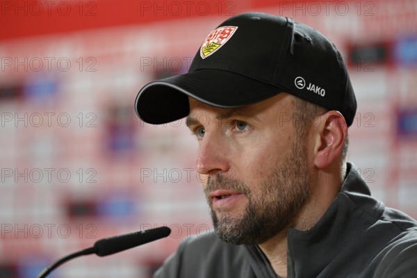 Press conference PK Coach Sebastian Hoeneß VfB Stuttgart MHPArena, MHP Arena Stuttgart,