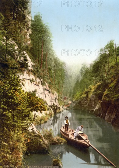 Edmunds Klamm, Kamnitzklamm, Elbsandsteingebirge zwischen Srbska Kamenice, Windisch-Kamnitz,