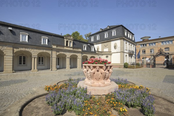 Inner courtyard of the neo-baroque Büsingpalais, Main, Offenbach, Hesse, Germany, Europe