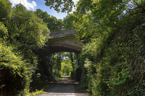 Bridge over the Rhine Donkey Cycle Route, Dortmund, Ruhr Area, North Rhine-Westphalia, Germany,