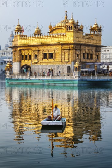 AMRITSAR, INDIA, AUGUST 26, 2011: Golden Temple Sri Harmandir Sahib Gurdwara in Amritsar, Punjab,