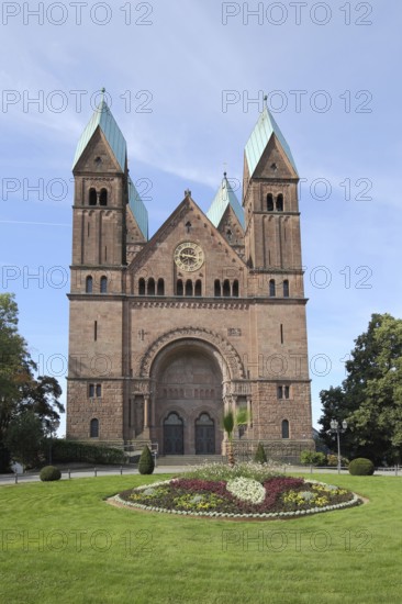 Church of the Redeemer, neo-Romanesque, Bad Homburg, Taunus, Hesse, Germany, Europe