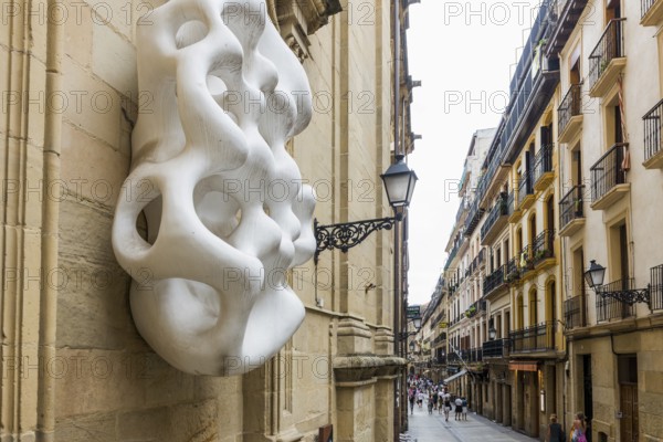 Alley in the historic centre, San Sebastian, Donostia, Basque Country, Northern Spain, Spain,