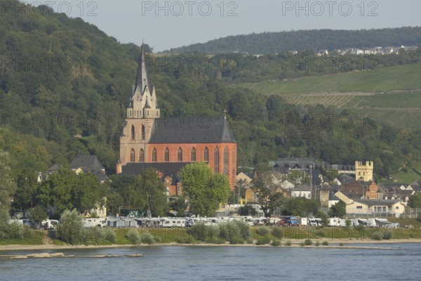 Church of Our Dear Lady in Oberwesel am Rhein, Rhineland-Palatinate, Upper Middle Rhine Valley,