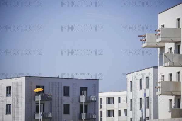 Symbolic photo on the subject of new housing construction. Buckower Felder neighbourhood on the