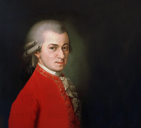 Wolfgang Amadeus Mozart, 1756 – 1791, composer of classical music, First Viennese School, digitally